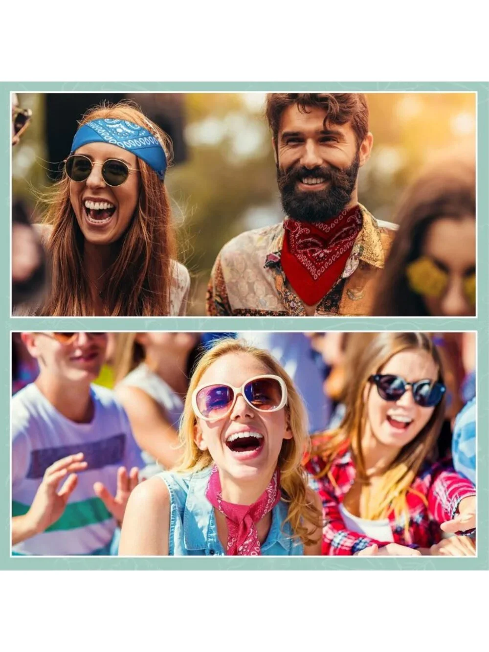 150 Pcs Colorful Paisley Bandanas - Unisex Head Wraps, Cowboy Scarves